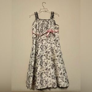 Iris & Ivy Girl’s Size 16 Black and White Formal Dress - Mother’s Day
